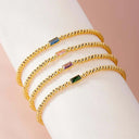 Josie Gold Birthstone Bracelet, view 6