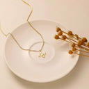 Tierney Gold Initial Necklace, view 8