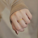 Ceres Gold Vine Stacking Ring, view 6