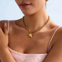 Mabel Gold Star Pendant Necklace, view 4
