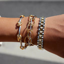 Dahlia Two-Tone Chain Bracelet, view 7