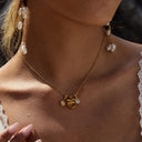 Mother's Appreciation Gold Locket Necklace, view 7