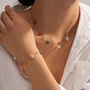 Gracie Gold Flower Bracelet, view 6