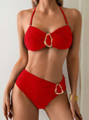 Anabel bikini set with metal buckle straps, view 2