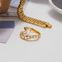 Brielle Gold Marquise Ring, view 6