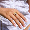 Brielle Gold Marquise Ring, view 3