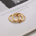 Nathalie Gold Stacking Rings, view 7