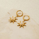 Scarlett Gold Sun Earrings, view 8