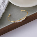 Vienna Gold Cubic Zirconia Bangle, view 7