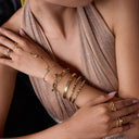 Laurel Gold Hand Chain Bracelet, view 3