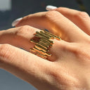Wynn Abstract Gold Ring, view 3