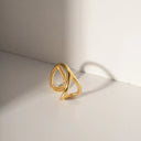 Bellamy Twisted Gold Band Ring, view 4