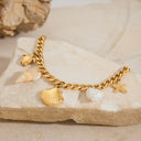 Dove Gold Pearl Bracelet, view 3