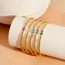 Josie Gold Birthstone Bracelet, view 5
