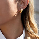 Flora Gold Earrings Set of Three, view 5