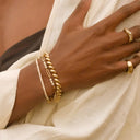 Dora Gold Cubic Zirconia Bracelet, view 3