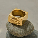 Yasmin Gold Seashell Statement Ring, view 4