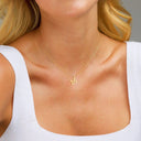 Tierney Gold Initial Necklace, view 9