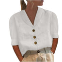 Van Elst Mode® | Knopblouse met Geknoopte Voorkant
