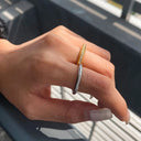 Genevra Two-Tone Stacking Rings, view 4