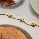 Katya Gold Cross Herringbone Bracelet, view 6