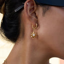 Scarlett Gold Sun Earrings, view 4