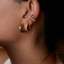 Verity Gold Earrings Set of Three, view 2