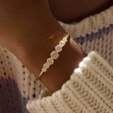 Vienna Gold Cubic Zirconia Bangle, view 6