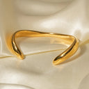 Thea Organic Gold Bangle, view 5