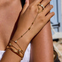 Heidi Gold Bracelet and Ring Set in 18k gold plated stainless steel