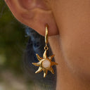 Scarlett Gold Sun Earrings, view 2