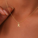 Tierney Gold Initial Necklace, view 12
