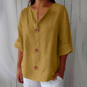 Noora Relaxed Linen Blouse