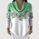 Nora Floral Soft Collared Jumper