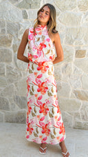 Marlie Maxi Dress - Pink Floral