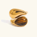 Delphina Gold Pearl Ring, view 5