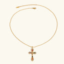 Nessa Gold Cross Necklace, view 7