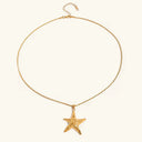 Kassia Gold Starfish Necklace in 18k gold plated stainless steel