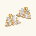 Velia Gold Ripple Earrings, view 3
