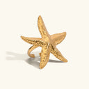 Ilona Gold Starfish Ring in 18k gold plated stainless steel