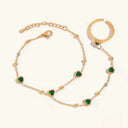 Mirabel Gold Hand Chain Bracelet in 18k gold plated stainless steel