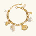 Dove Gold Pearl Bracelet in 18k gold plated stainless steel