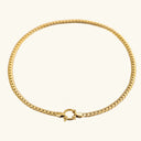 Jada Gold Herringbone Necklace in 18k gold plated stainless steel