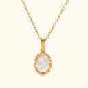 Hester Vintage Pearl Necklace in 18k gold plated stainless steel