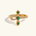 Ursa Gold Knot Statement Ring in 18k gold plated stainless steel