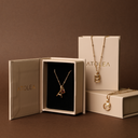 Vivian Initial & Birthstone Charm Necklace, view 22