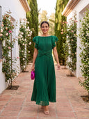 Hazel Tie Front Midi Dress