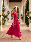 Hazel Tie Front Midi Dress