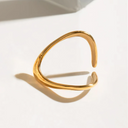 Indie Gold Arc Ring, view 4