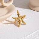 Ilona Gold Starfish Ring, view 4